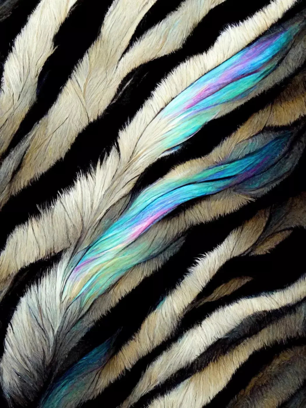 Zebra Fur 8X10 Fleece ( 96 X 120 Inch ) Backdrop