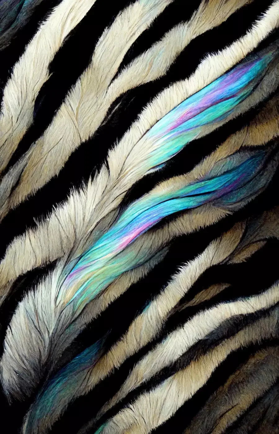 Zebra Fur 8X12 Ultracloth ( 96 X 144 Inch ) Backdrop