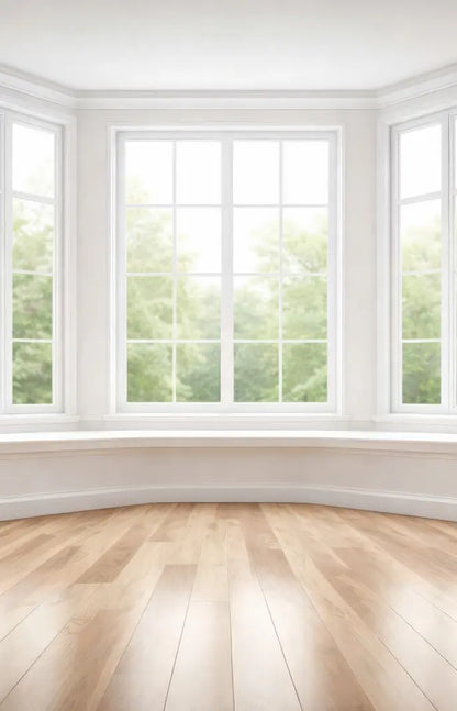 Classic White Bay Window