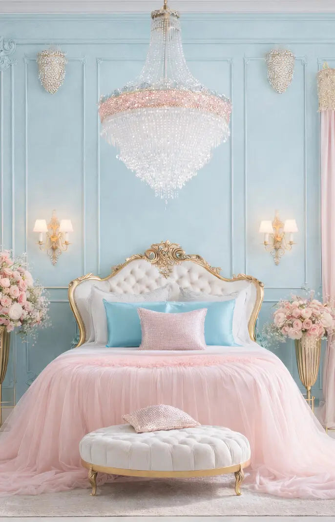 Elegant Pastel Bedroom