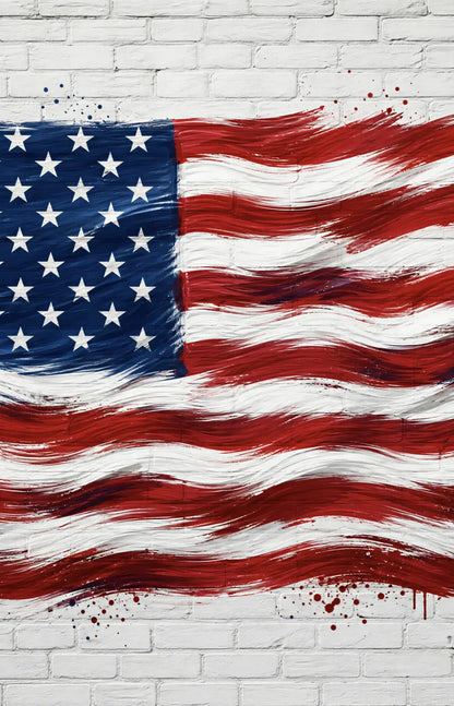 Painted American Flag