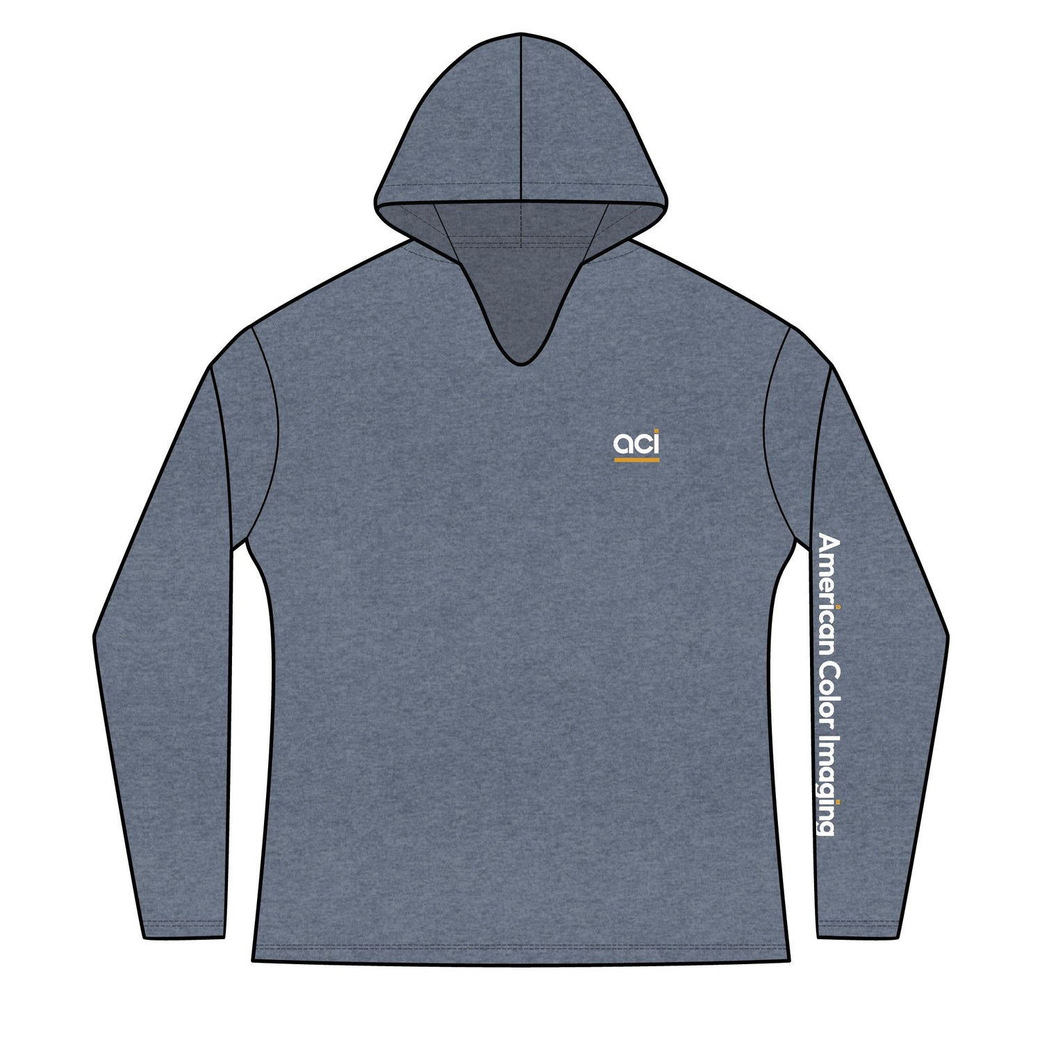 ACI "Negative. Never." Long Sleeve Lightweight Hoodie