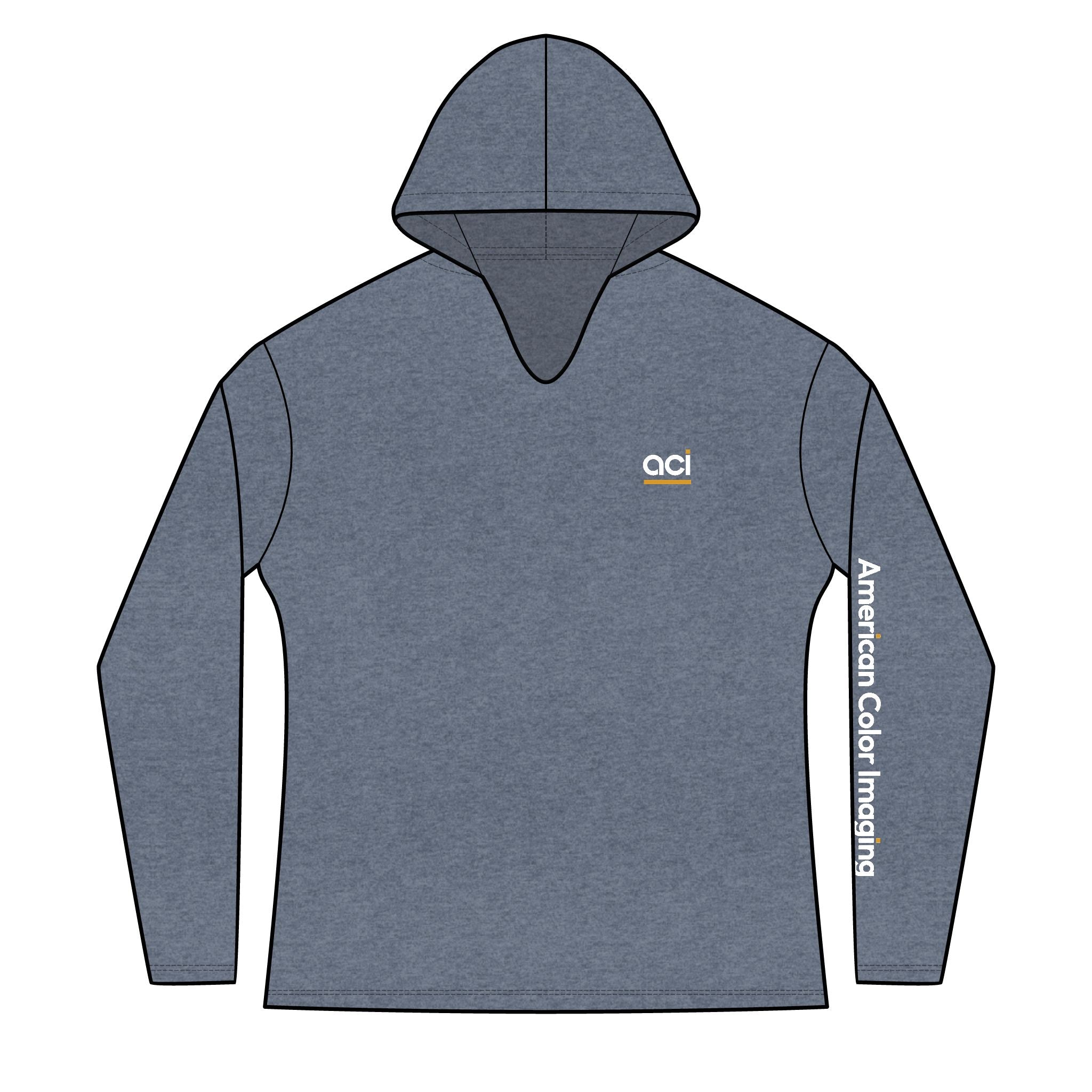 ACI "Negative. Never." Long Sleeve Lightweight Hoodie