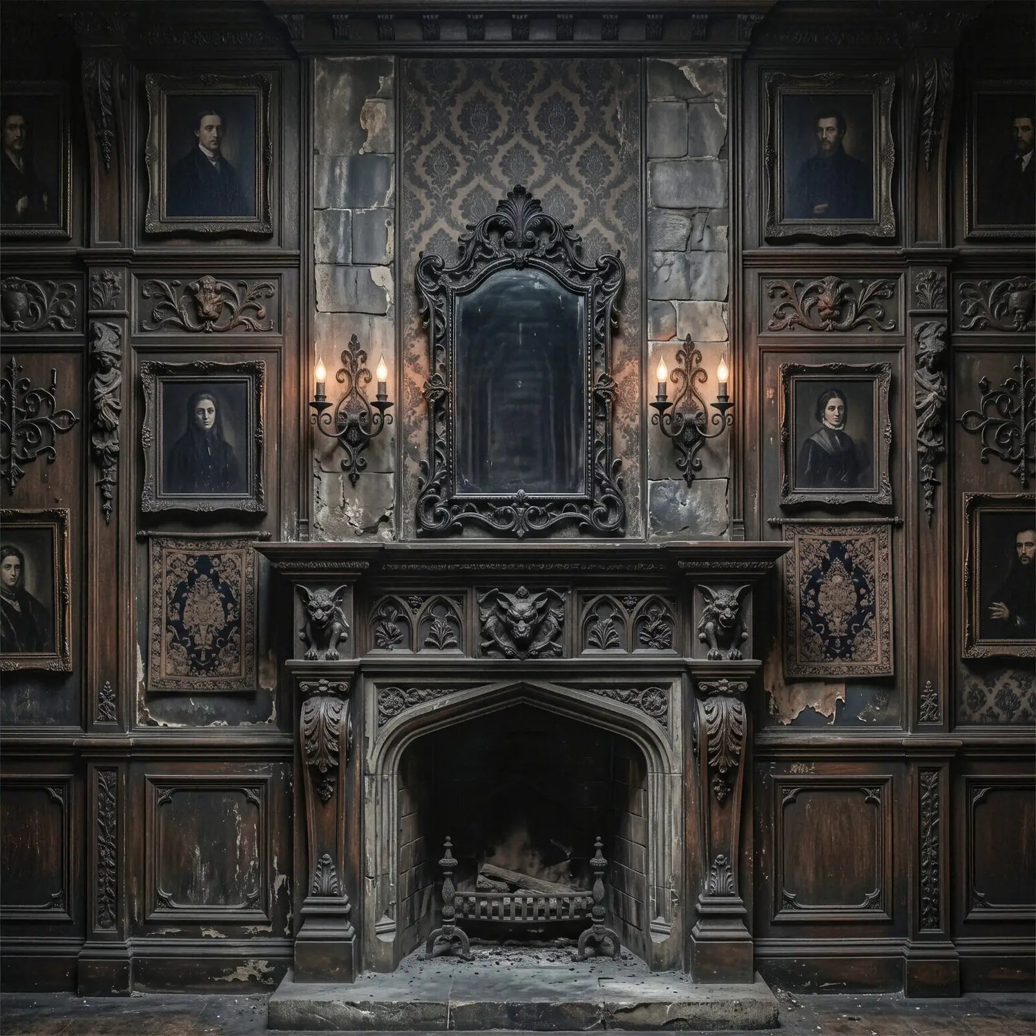 Laura Dark Gothic Haunted Wall 2