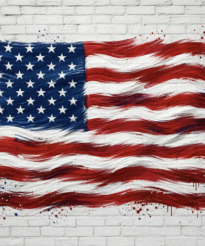 Painted American Flag