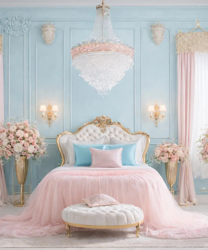 Elegant Pastel Bedroom