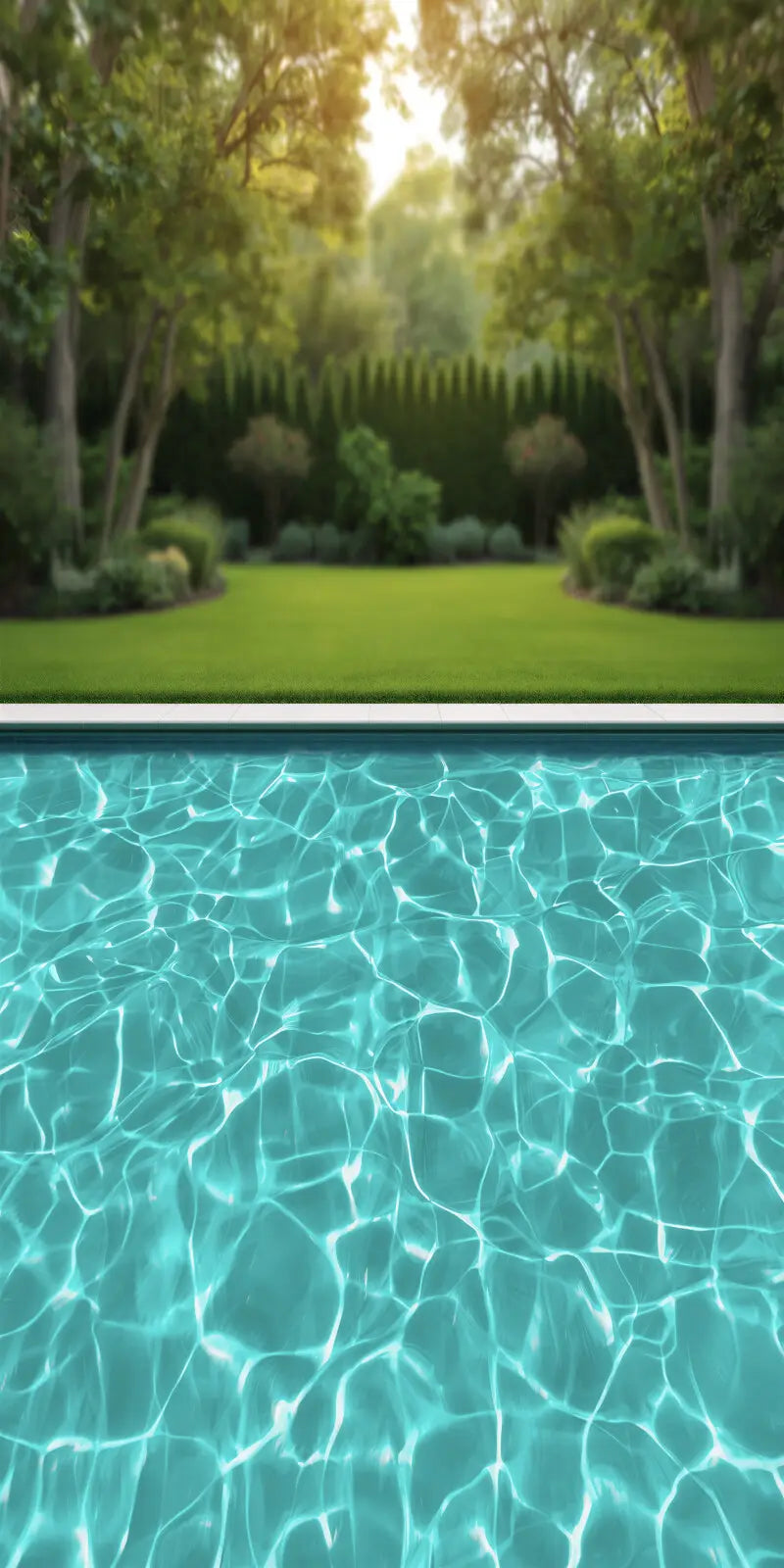 Backyard Summer Pool Sweep