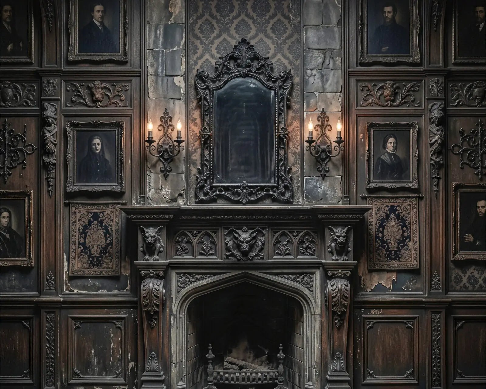 Laura Dark Gothic Haunted Wall 2