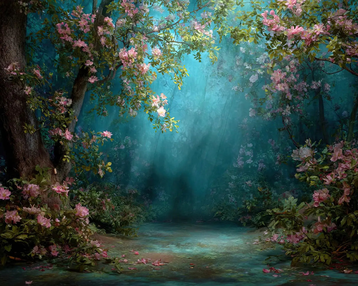Blue And Pink Forest