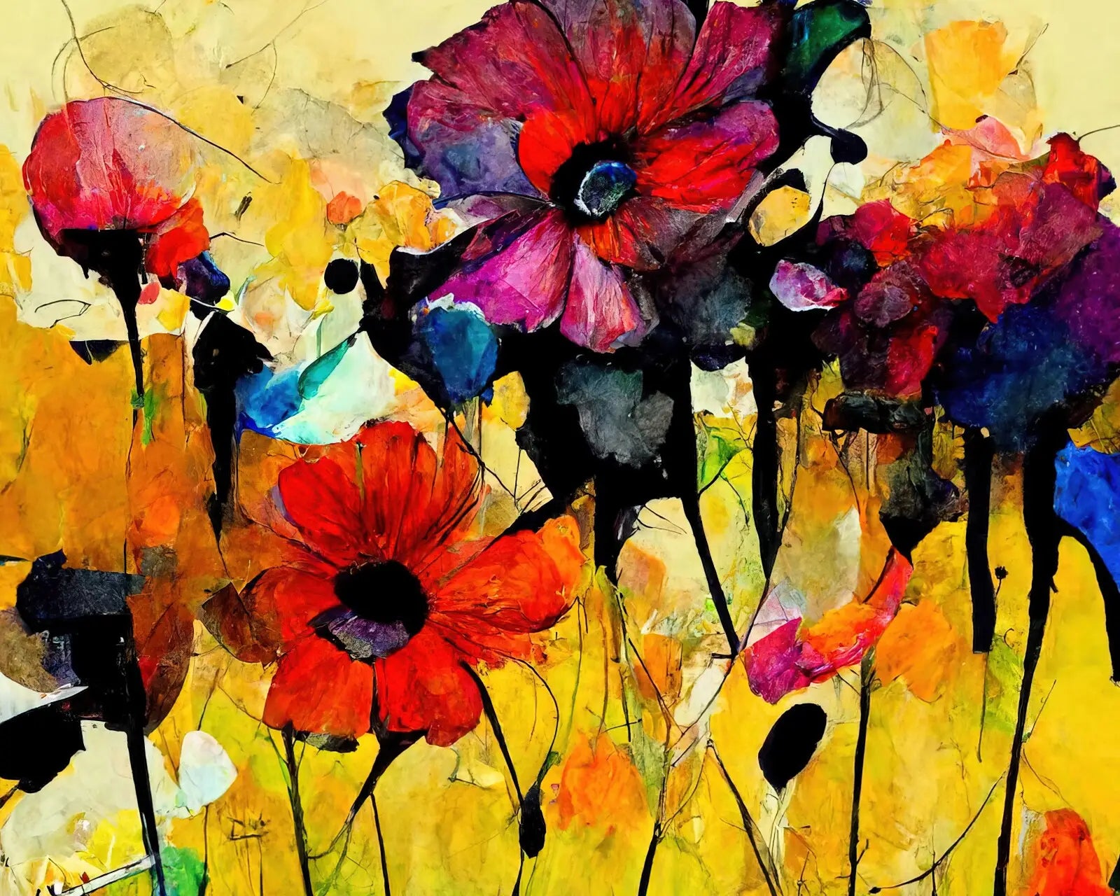 Colorful Flower Field