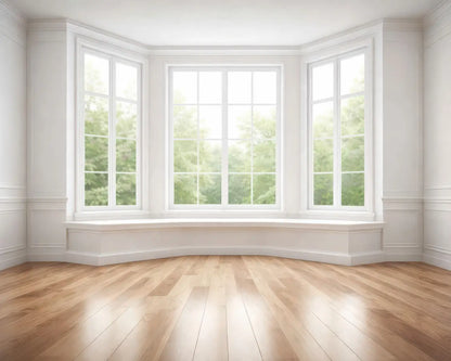 Classic White Bay Window