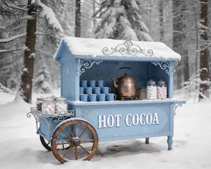 Snowy Sips Hot Cocoa Cart