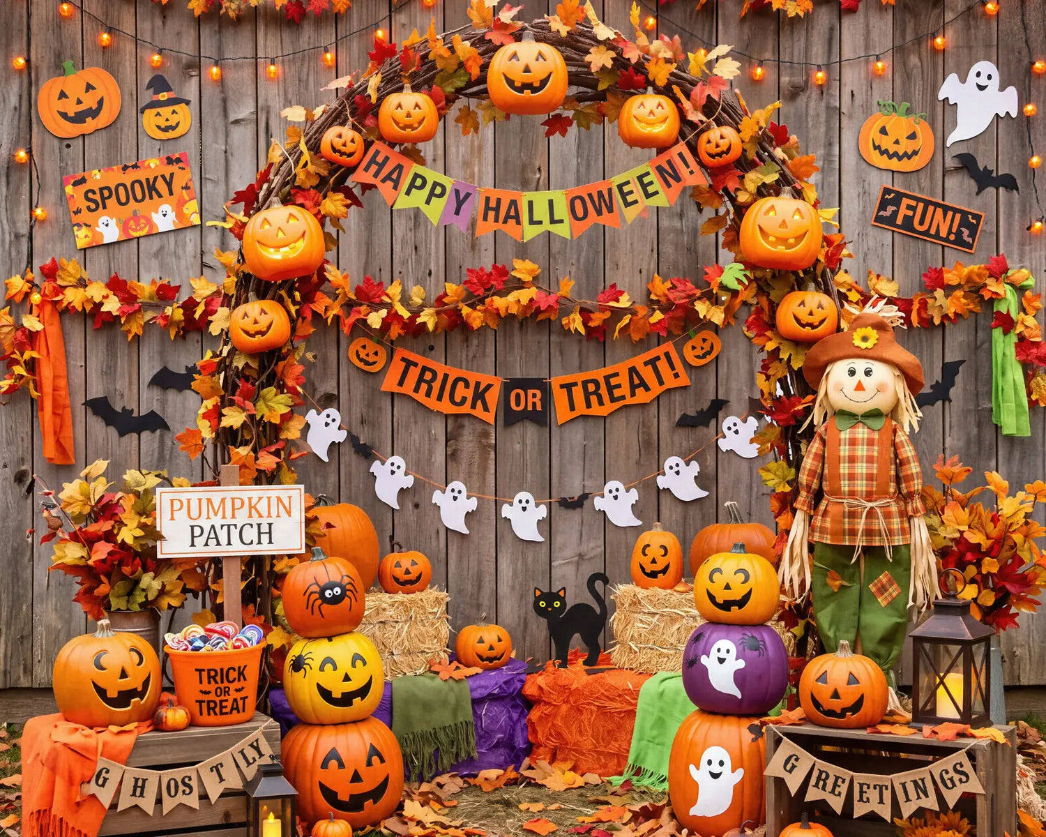Laura Dark Fall Outdoor Halloween Display 5