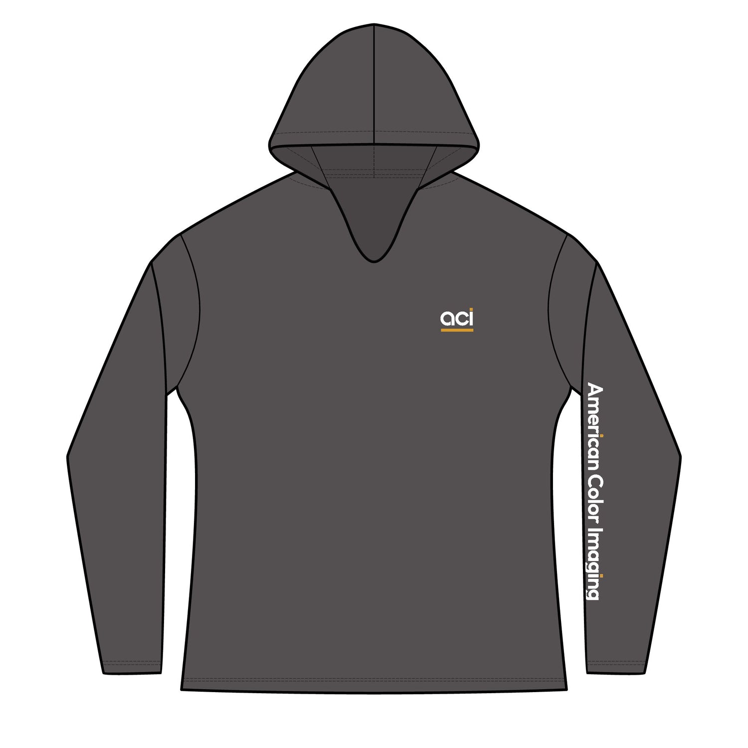 ACI "Negative. Never." Long Sleeve Lightweight Hoodie