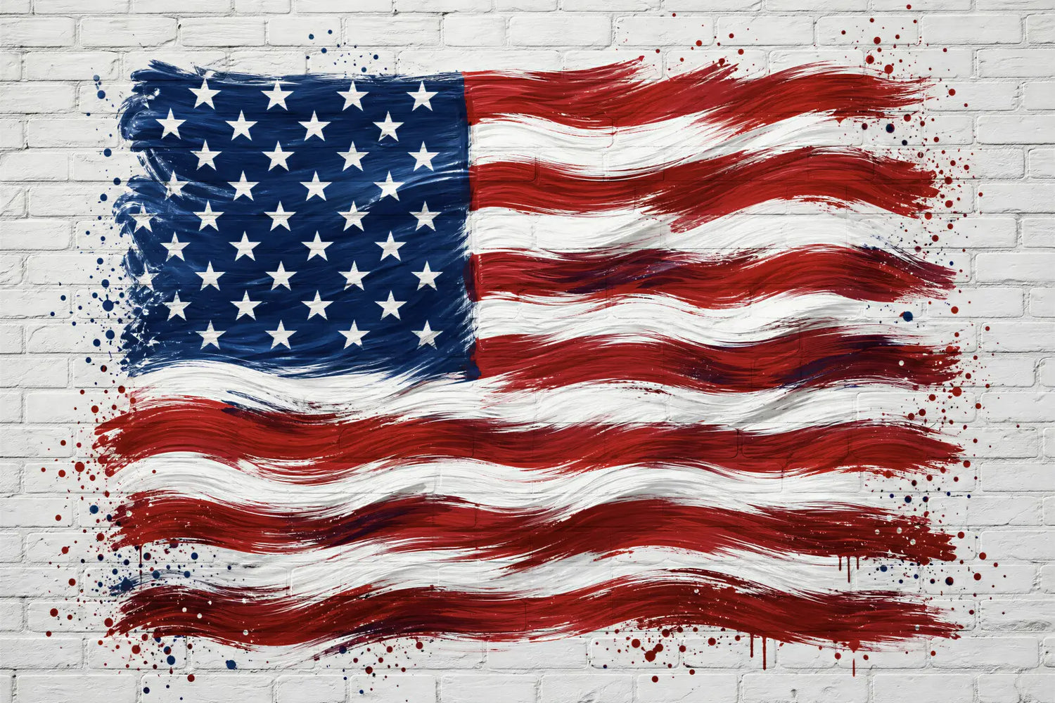 Painted American Flag