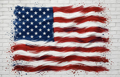 Painted American Flag