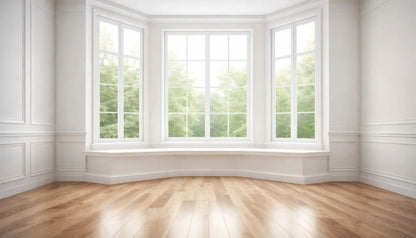 Classic White Bay Window