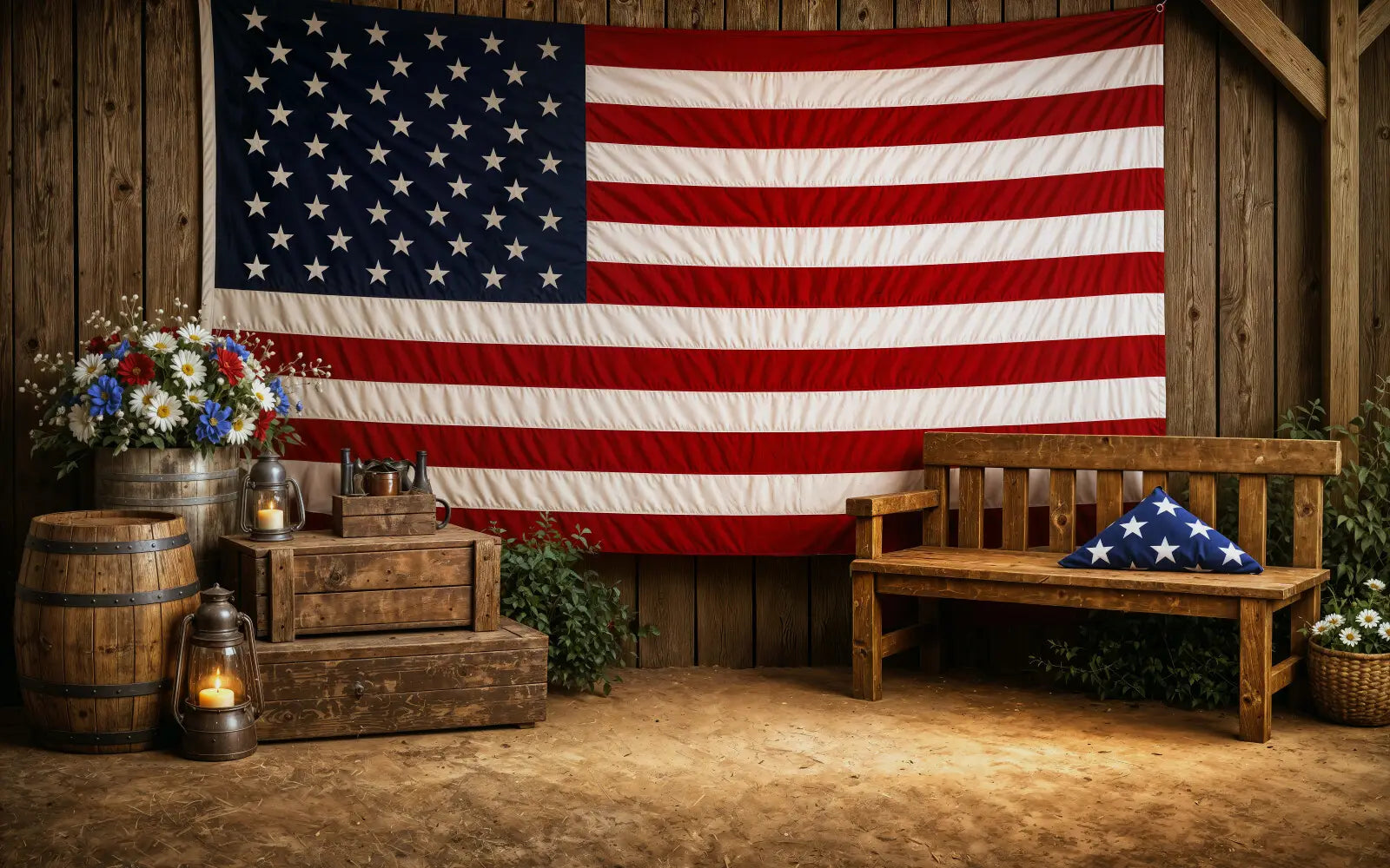 Rustic American Heritage Wide