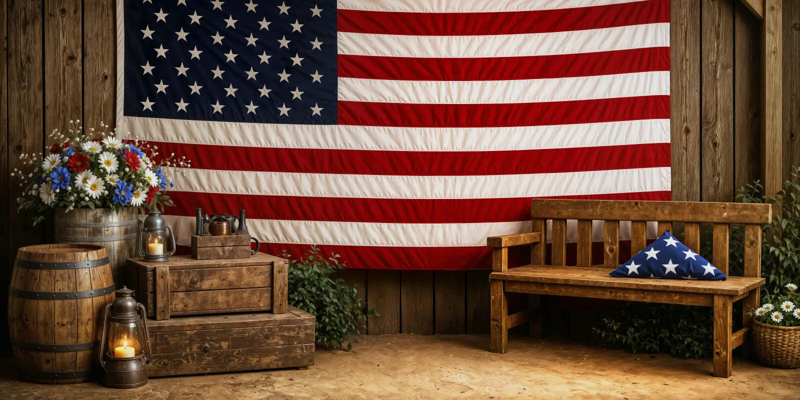 Rustic American Heritage Wide