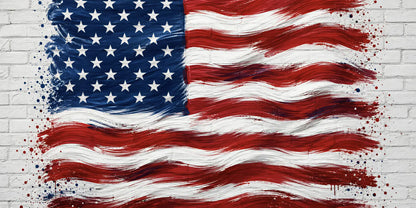 Painted American Flag