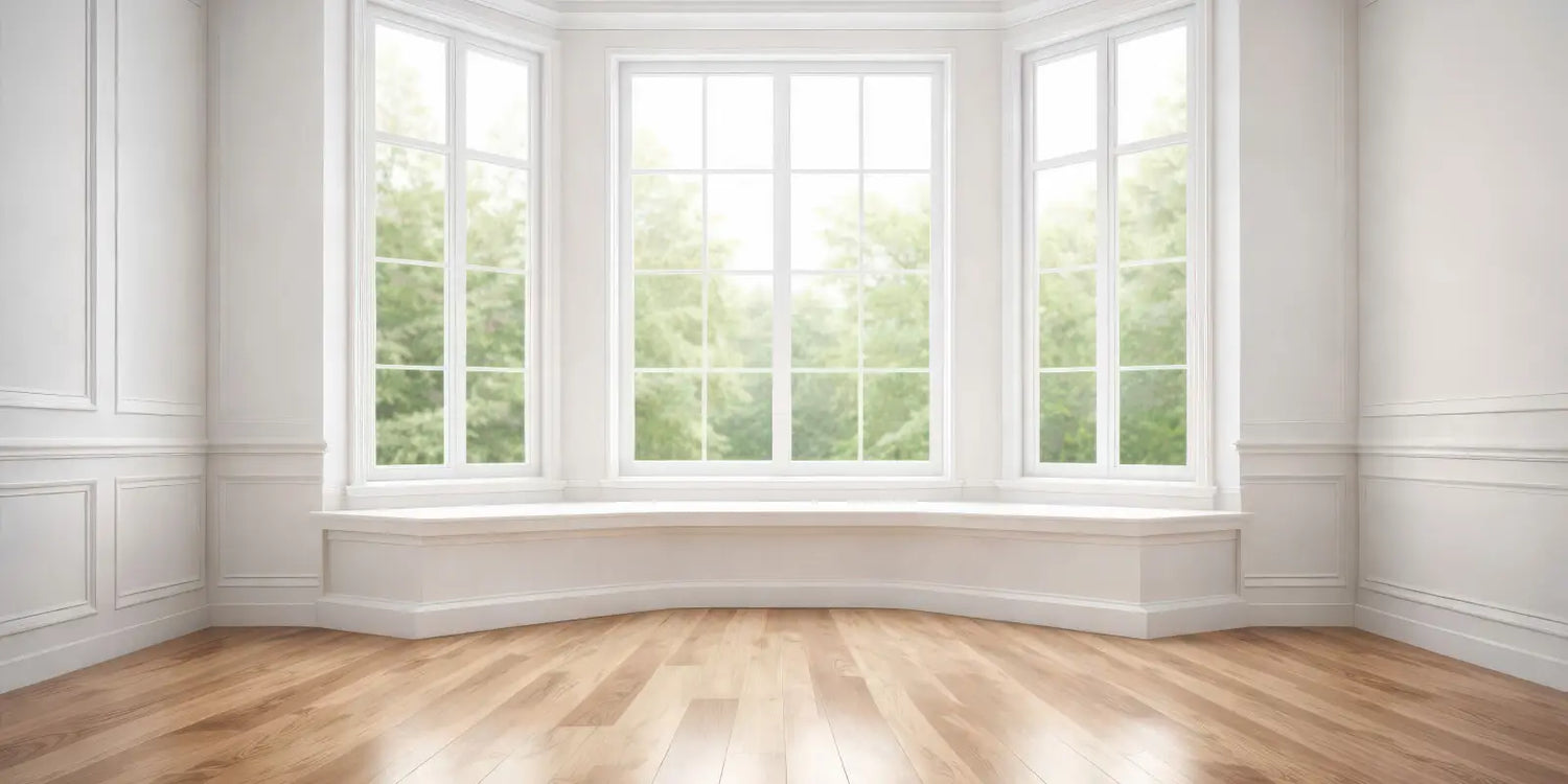 Classic White Bay Window