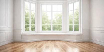 Classic White Bay Window