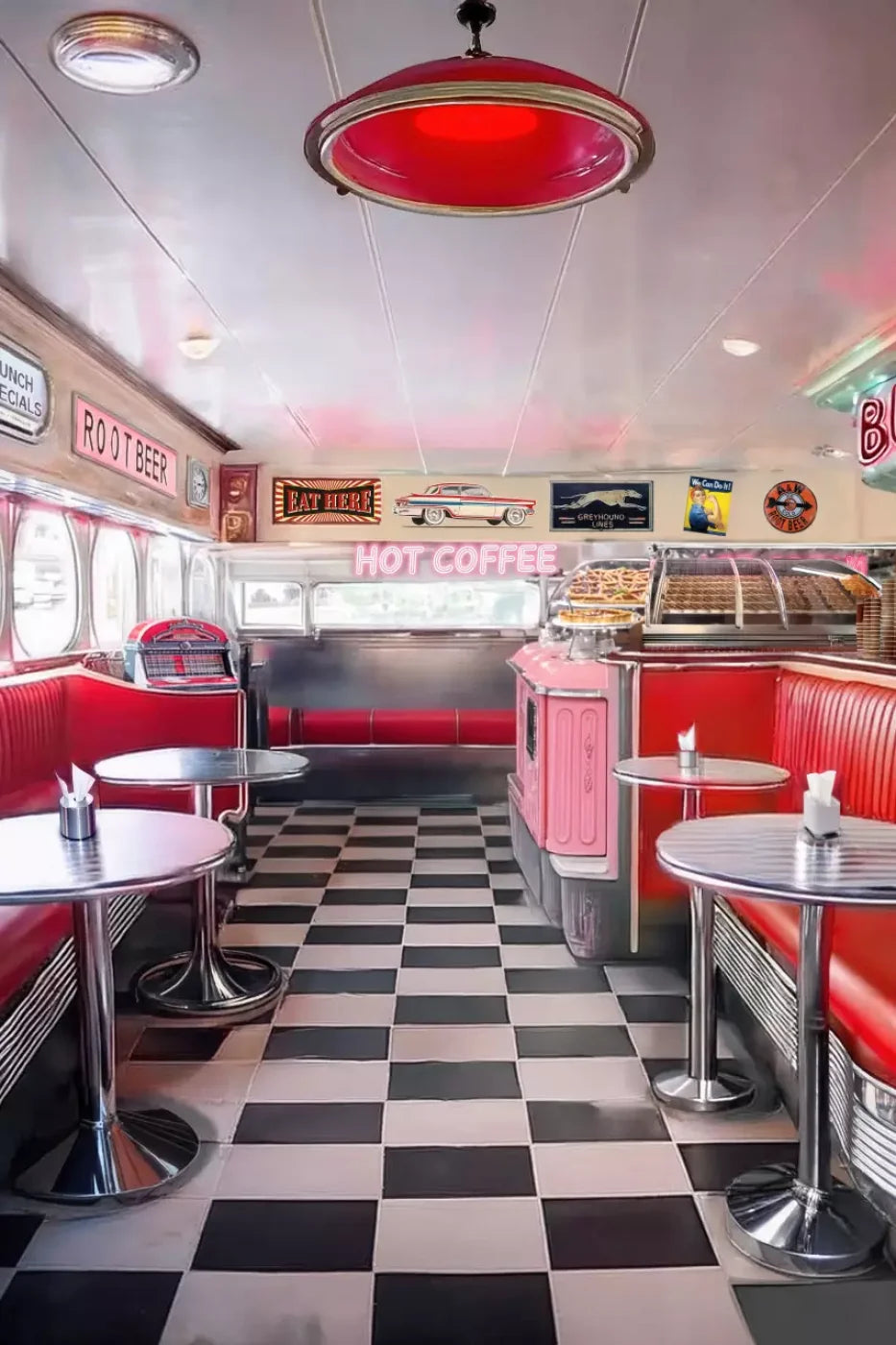 1950’S Retro Diner Backdrop