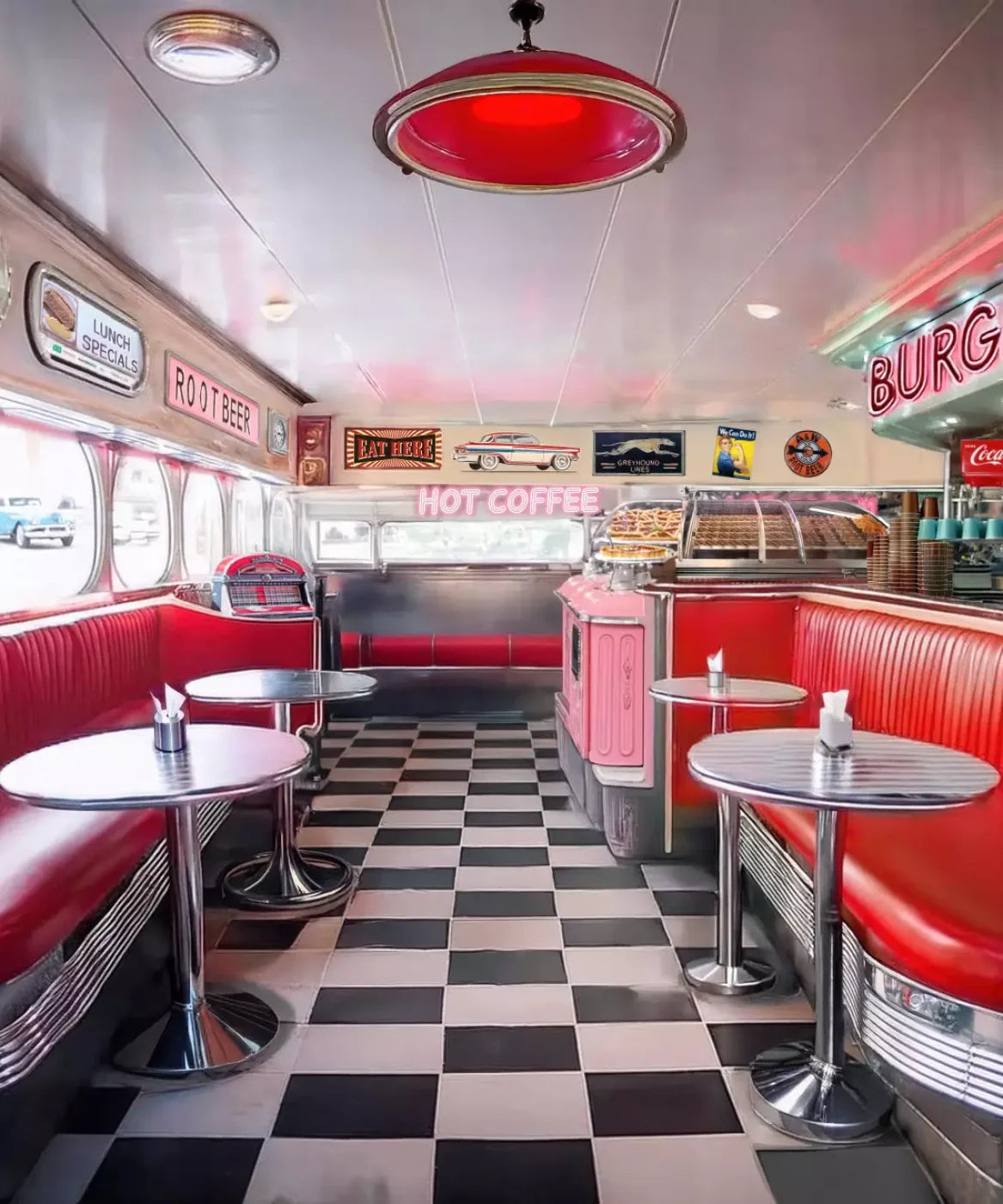 1950’S Retro Diner Backdrop