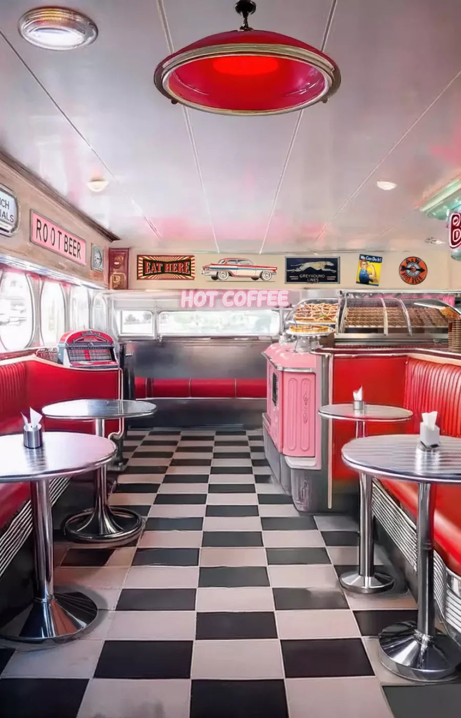 1950’S Retro Diner Backdrop