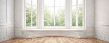 Classic White Bay Window