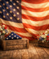 Multi-Colored Patriotic Backdrop for Photography