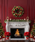 Red Christmas  Backdrop for Photography