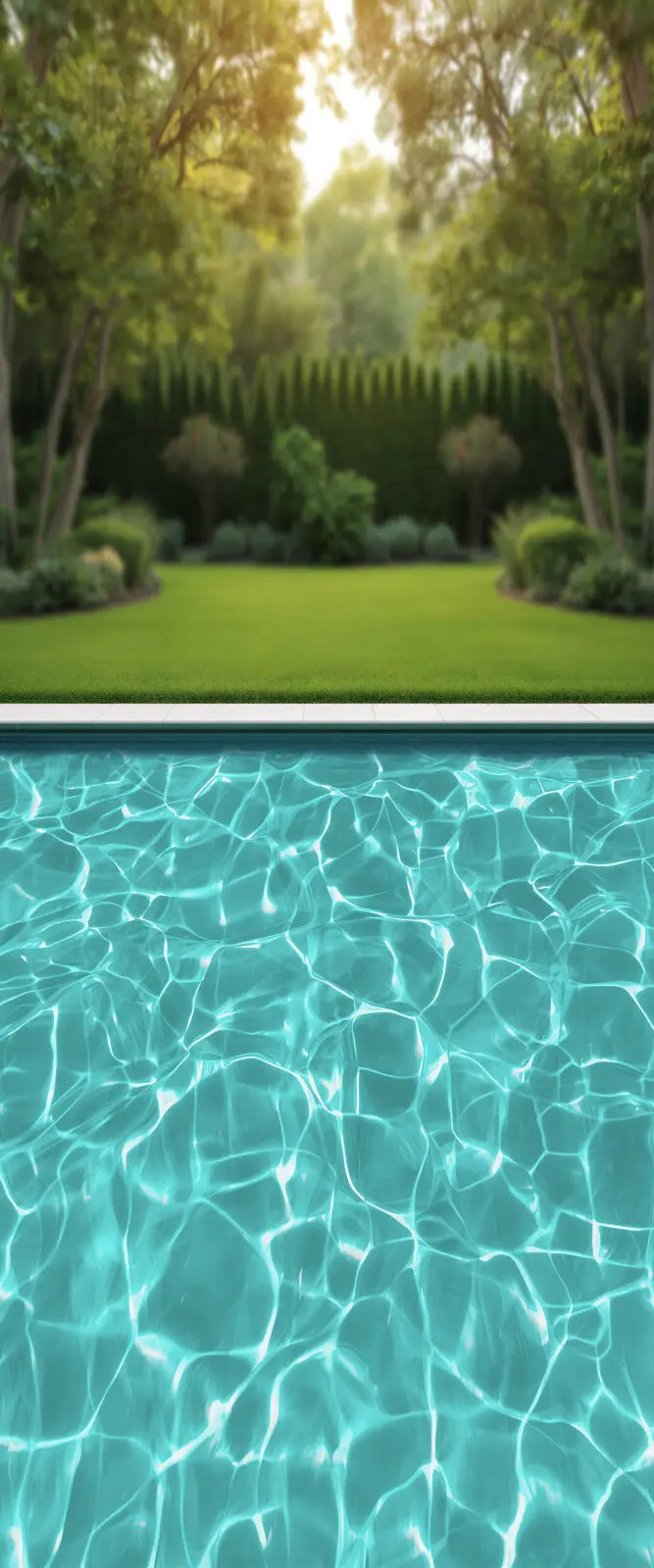 Backyard Summer Pool Sweep