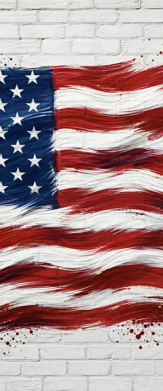 Painted American Flag
