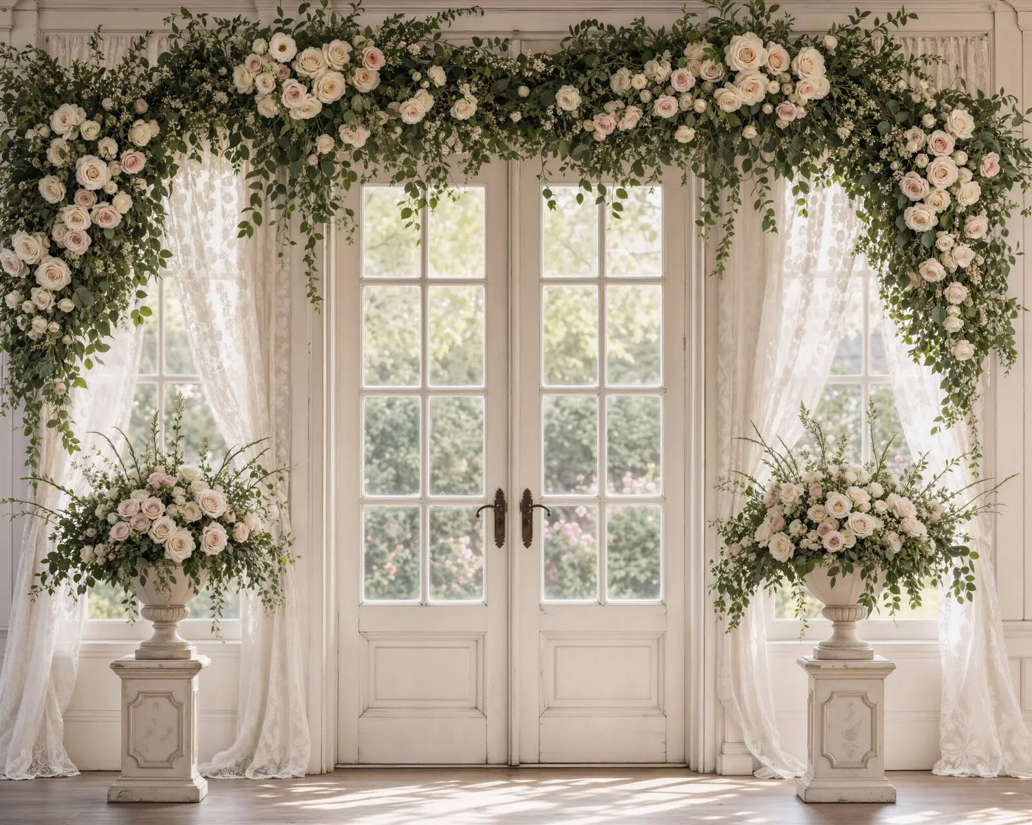 Rose Garden Chateau Window