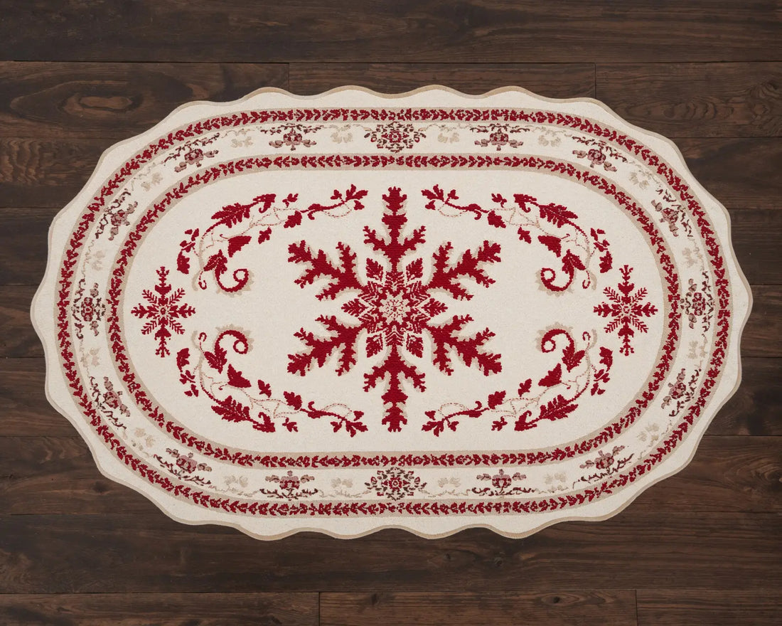 Red Christmas RubberMat Floor Backdrop for Photography