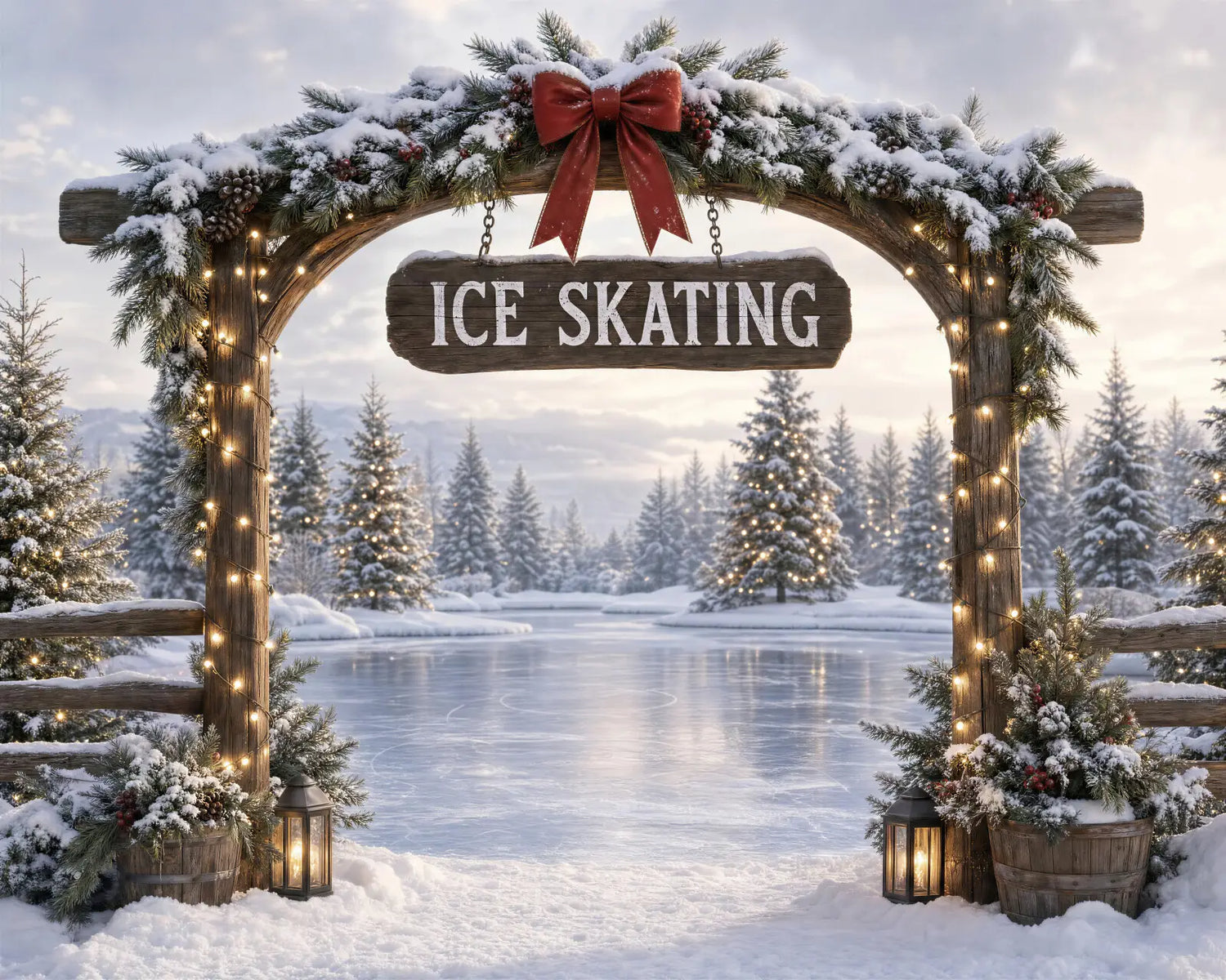 Christmas Pines Ice Skating Rink