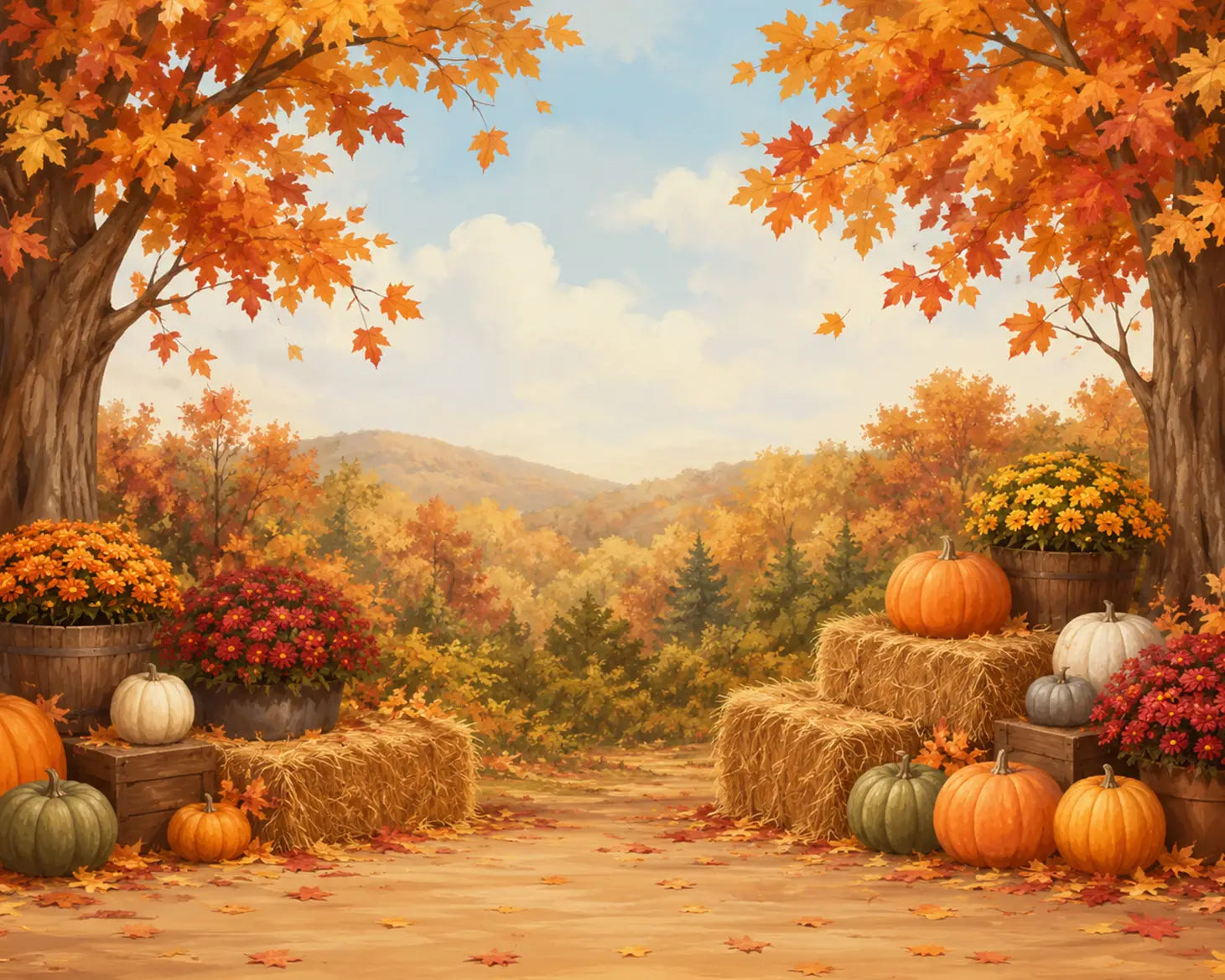 A View Of Fall Foliage