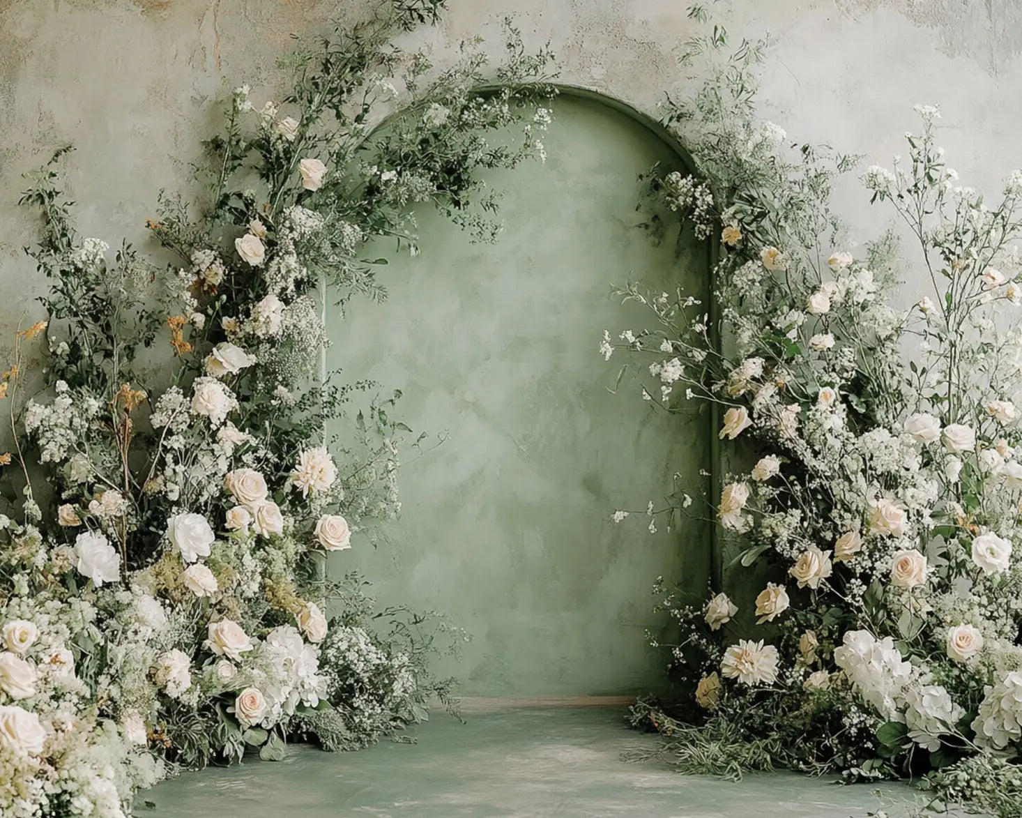 Mint Floral Arch