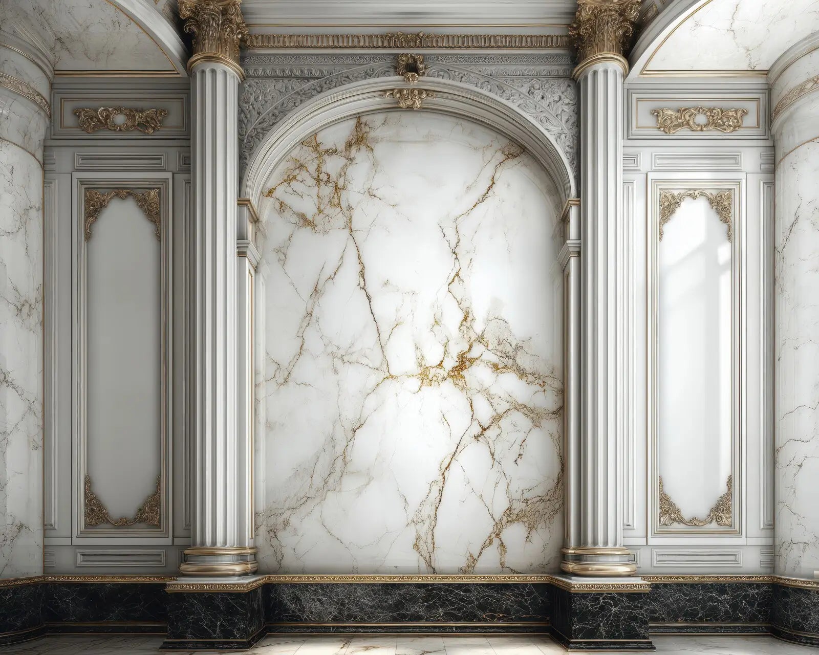 White Marble Wall 1