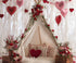 Red White Green Pink  Backdrop for Photography