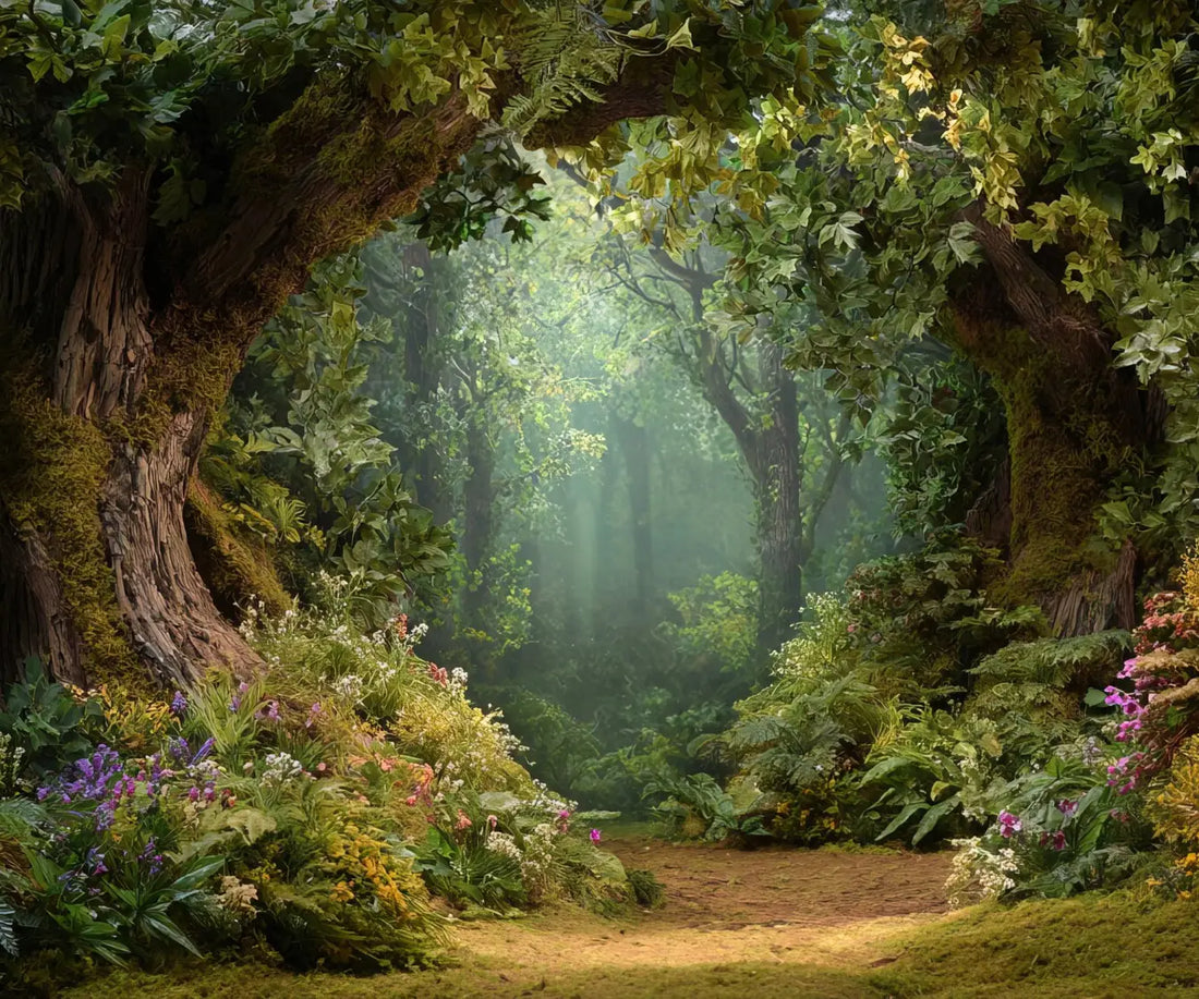 Green , Brown  Backdrop for Photography