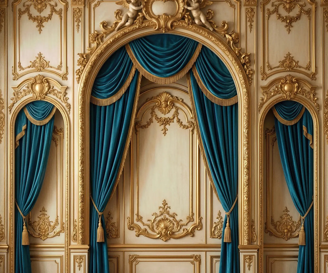 Brown Green Gold  Backdrop for Photography