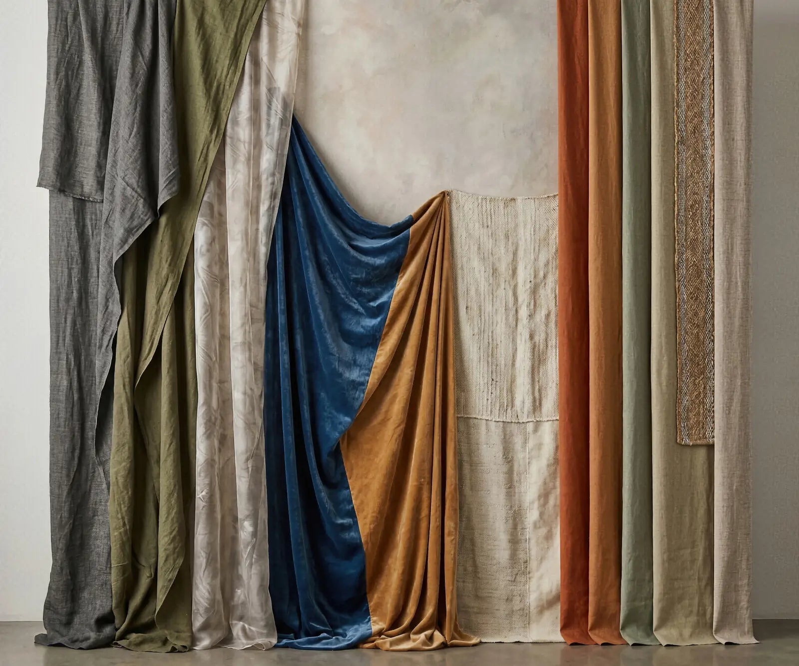 Gray Green White Blue Brown  Backdrop for Photography