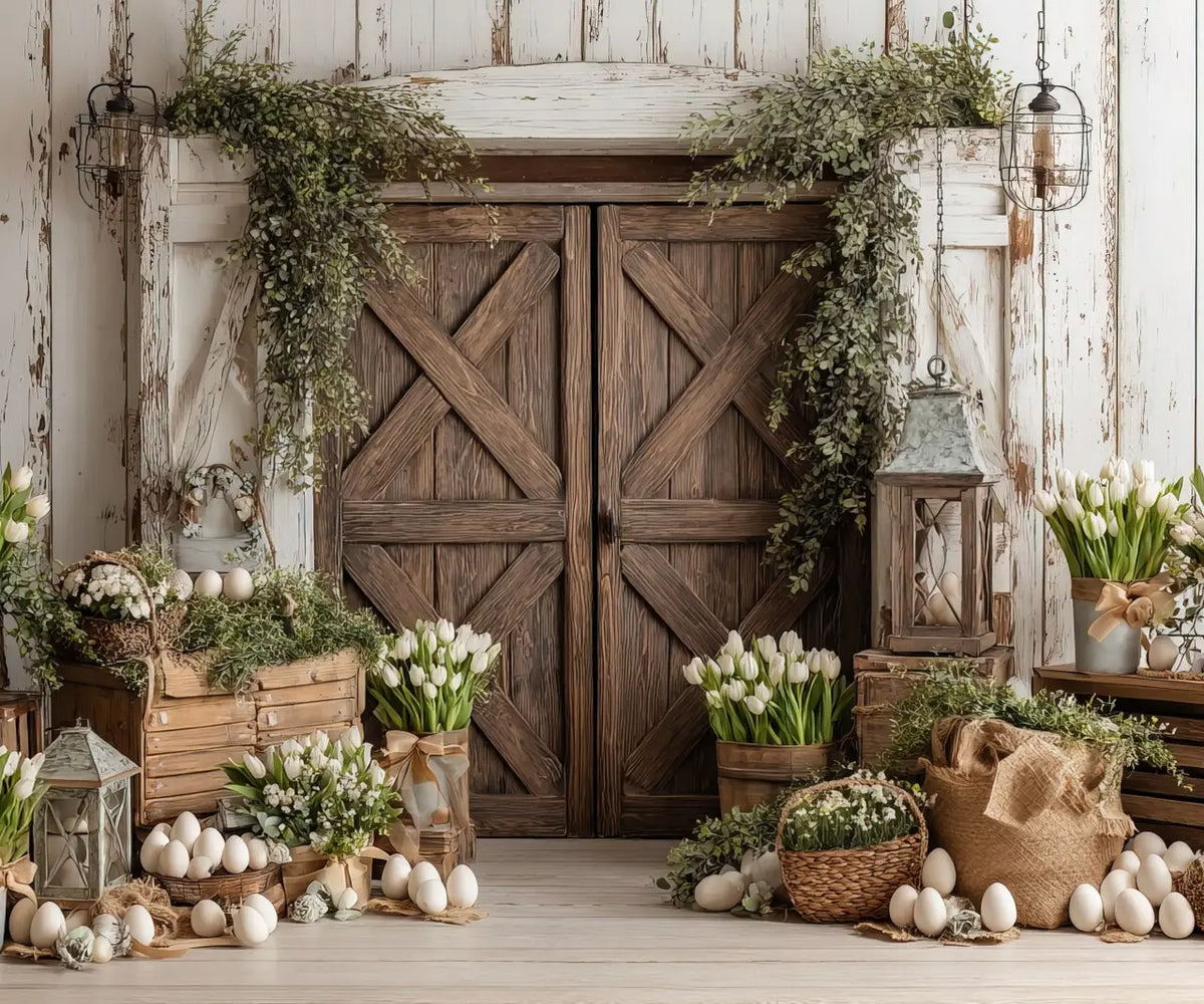 Brown White Green  Backdrop for Photography