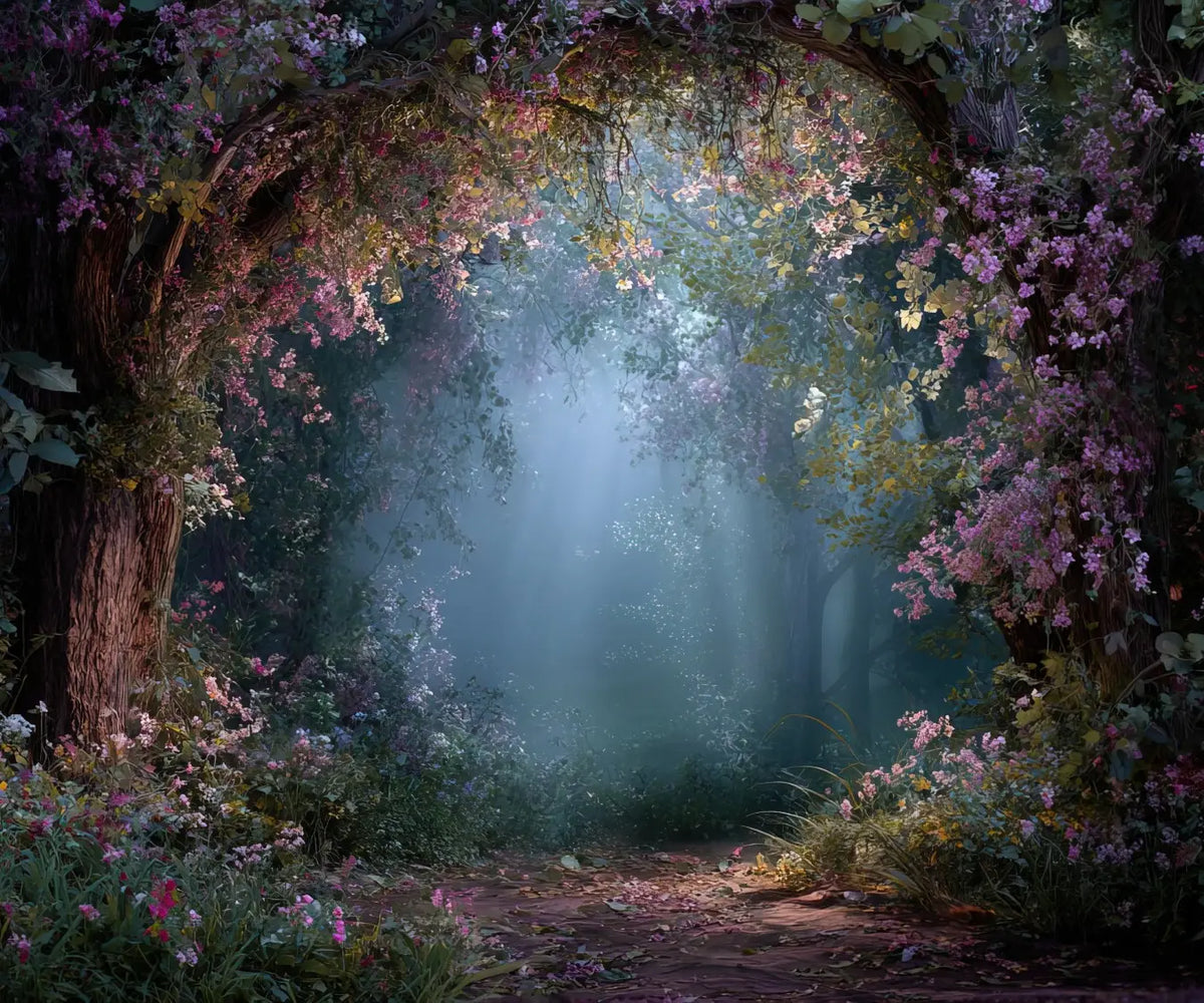 Purple Brown Green Pink  Backdrop for Photography