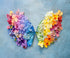 Yellow Blue Purple Pink Orange  Backdrop for Photography