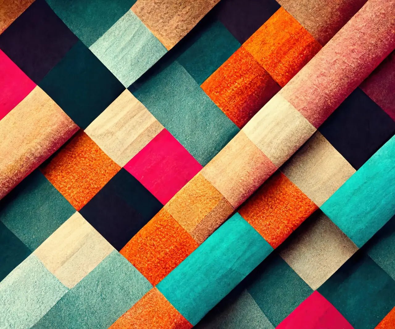 Brown Blue Orange Pink   Backdrop for Photography
