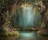 Green Brown Pink  Backdrop for Photography