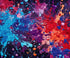Red Purple Blue  Backdrop for Photography